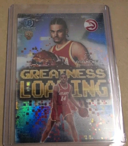 Asa Newell Greatness Loading Chrome Refractor Rookie 2025-26 Bowman #GL-23 Hawks