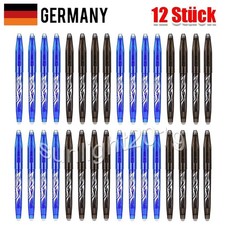 12 Stück Tintenroller radierbar Gelroller Ball 0.7mm radierbarer Kugelschreiber