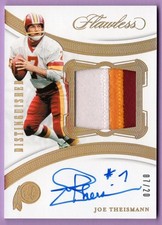 2020 PANINI FLAWLESS DISTINGUISHED PATCH AUTOGRAPHS JOE THEISMANN #D 7/20