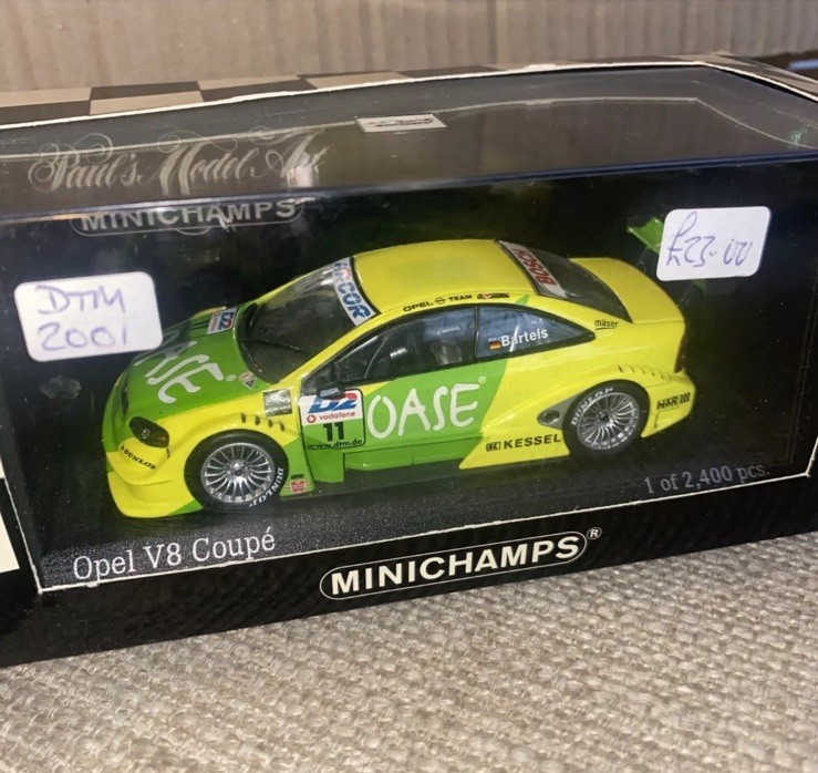Minichamps Opel V8 Coupe Bartels 400 014111mint Boxed 1.43