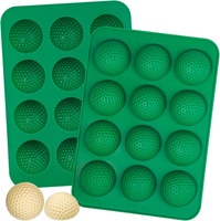 Silikonform Golfball Schokoladenform 2 StüCk Silikon Pralinenform