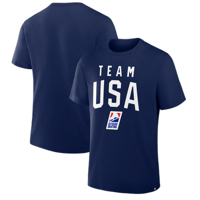 Men's  Navy Team USA  Prime Figure Skating Legacy T-Shirt