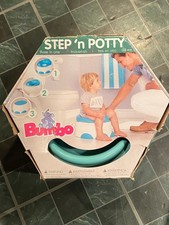 Vintage Light Blue Bumbo Step 'N Potty 3-in-1 NEW in Open Box* g2