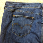 NWT 24W Levi's Boyfriend Hypersoft Distressed Medium Dark Wash Denim Blue Jeans — photo 9