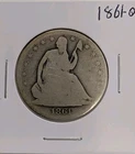1861-O New Orleans Seated Liberty Silver Half 1/2 Dollar