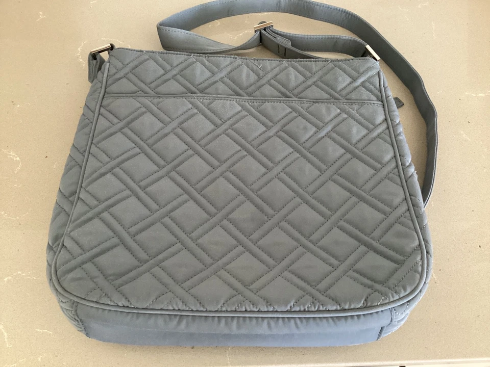 Bolso Bandolera Vera Bradley Lt Azul Microfibra Bolsillos Foto 4 de 4