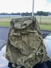 Vintage US Army Military Green Nylon Field Pack Backpack with Metal Frame WW2