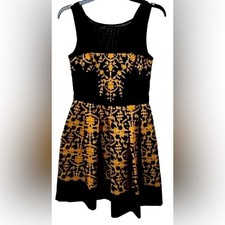 Taylor Luxe Gold & Black Floral Dress Evening Parties Cocktails Wedding Guest 14