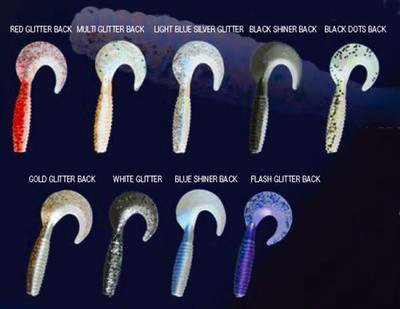 Nomura Soft Lures Vibra Tail Grub 2,8'' White Glitter