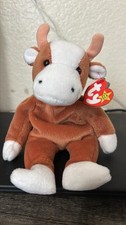 Ty Beanie Babies BESSIE The Cow 4th Gen Hang Tag Mint Condition 1995 Style 4009