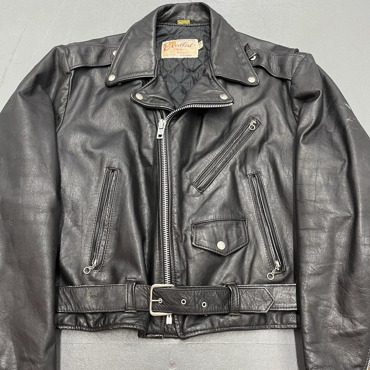 【超希少】80s vintage leather tailored jacket Vintage 80s 90s the New Age Black Leather Jacket M - Etsy