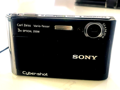 Sony Cyber Shot DSC-T70 14.1MP 3x Compact Digital Camera Black w