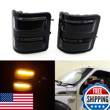 Xinctai 2PCS LED Side Mirror Marker Light Turn Signal Lamp Ford F250 F350 F450 F