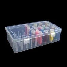 Sewing Thread Storage Box 42 Pieces Spools Bobbin Carrying Case Container Holder