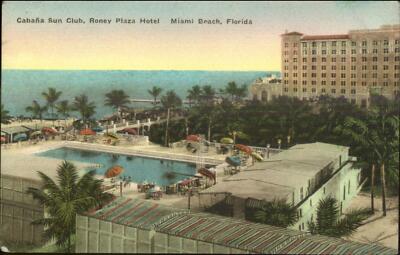 Miami Beach FL Roney Plaza Hotel Cabana Sun Club c1920s ...