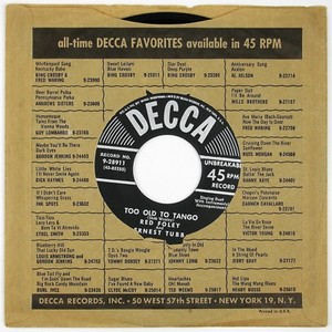 RED-FOLEY-amp-ERNEST-TUBB-Too-Old-To-Tango-Doctor-Ketchum-039-s-7IN-1953-COUNTRY-NM
