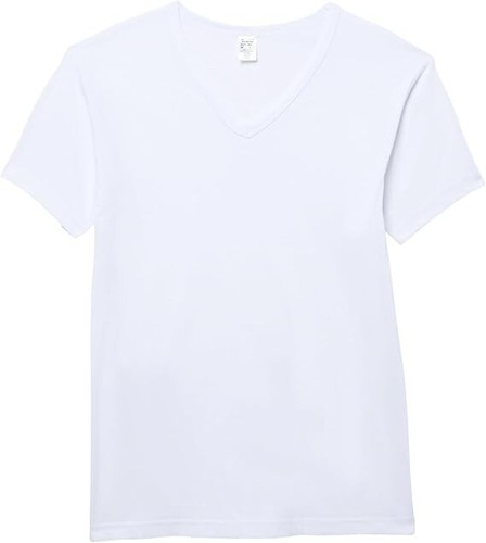 ABANDERADO A0508 Adults Short Sleeves V Neck Comfort T-Shirt. Small(UK). White - Picture 6 of 7