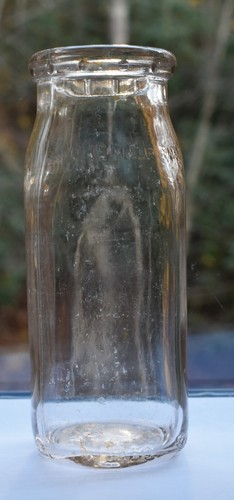 BILTMORE DAIRY FARMS Half Pint Milk Bottle Embossed w Pink Tint Vintage Duraglas - Picture 12 of 15