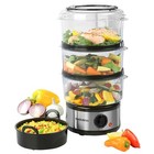 Progress Electric Steamer Go Healthy 500W 3 Tier Kitchen Food Vegetables Fish
