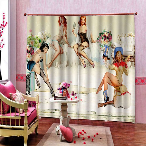 Struggle Dim Competitive Skating Printing 3D Blockout Curtains Fabric Window - Bild 4 von 8