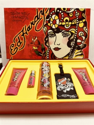 Original Ed Hardy Love Kills Slowly by Christian Audigier for Women 5pc Gift Set