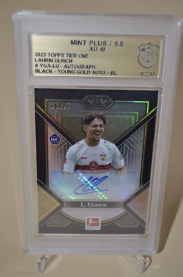 Laurin Ulrich / 2023 Topps Tier One / Autograph Black /25 BL / GSG  9.5