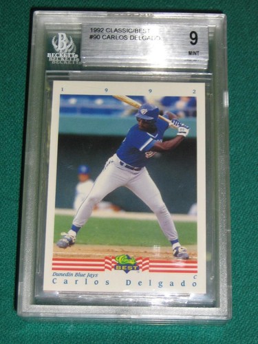 1992 Classic Best Carlos Delgado Rookie Card BGS 9 with 1 9 5 EBay