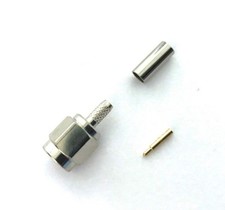 10 Pack SMA Male Plug Crimp RF Coaxial Coax Connector for RG-174 LMR-100 Cable
