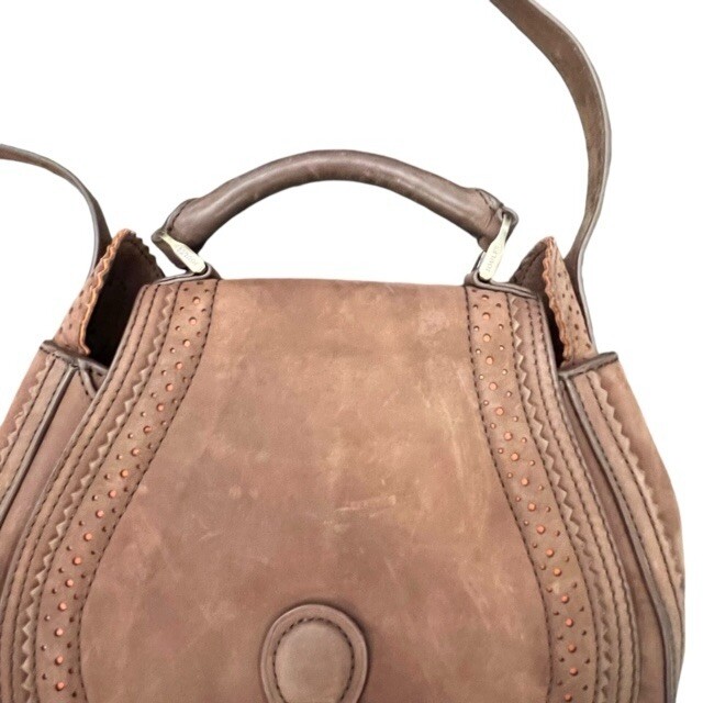 JOULES Dawcett Leather Saddle Bag Crossbody Handbag Brown Orange