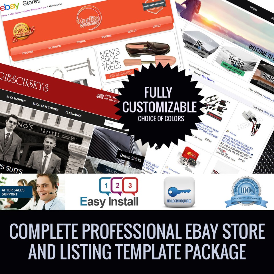 Full Professional eBay Shop Store & Listing eBay template design ...
