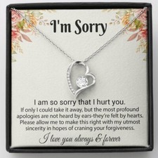 I'm Sorry Necklace Gifts, Apology Gifts For Her, Forgiveness Gift, Wife Gift