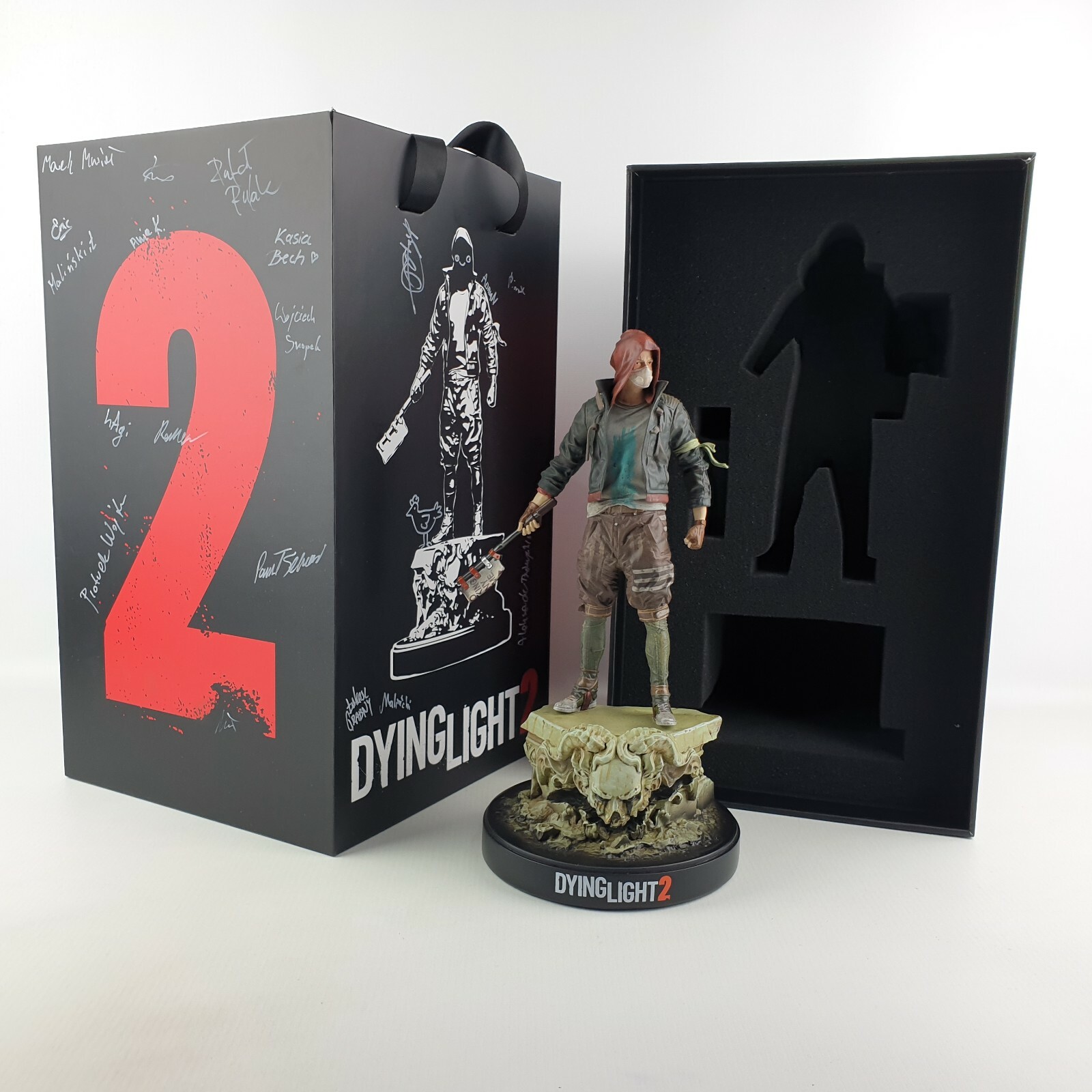 SIGNED ! AUTOGRAPH ! NEW DYING LIGHT 2 AIDEN STATUE FIGURE E3 2019