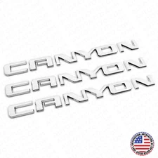 3x GMC Canyon Front Door & Rear Liftgate Badge Logo Decal Emblem Decorate Chrome