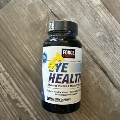 Force Factor Complete Eye Health Clinical Strength Eye Vitamins   Exp 05/26