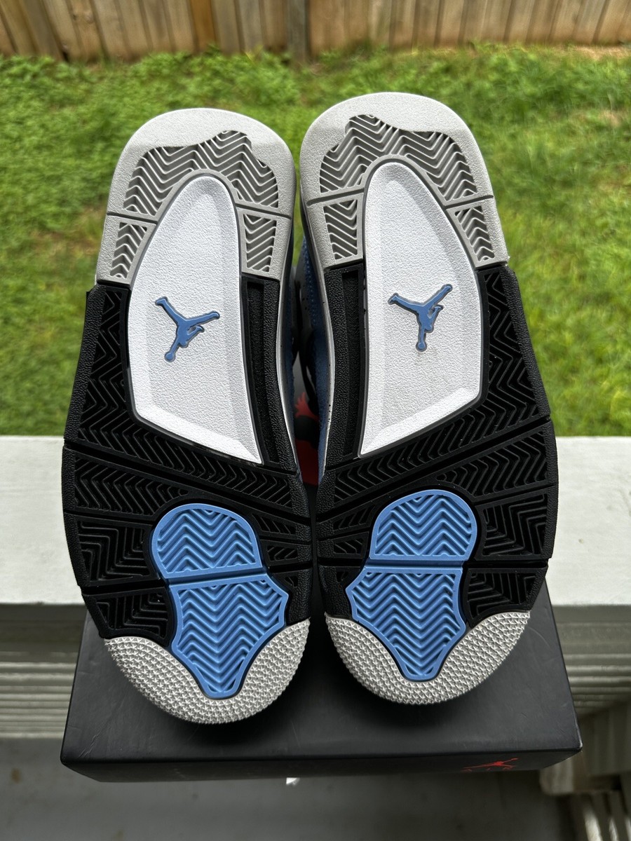 Air Jordan 4 Retro (GS) Size 6Y/WMNS 7.5 University Blue/Black
