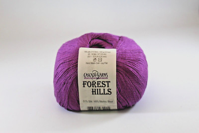 Cascade Yarns Forest Hills 51% Silk 49% Merino Wool Color #15 Hyacinth Violet