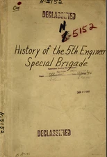 215 pg. 5th Engineer Special Brigade 1944 WWII France Neptune History on Data CD