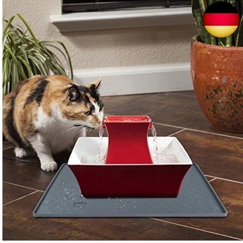 Coomazy Napfunterlage für Hund Katzen, Neues-Upgrade Erhöhtem Rand Verdickter F - Bild 6 von 11
