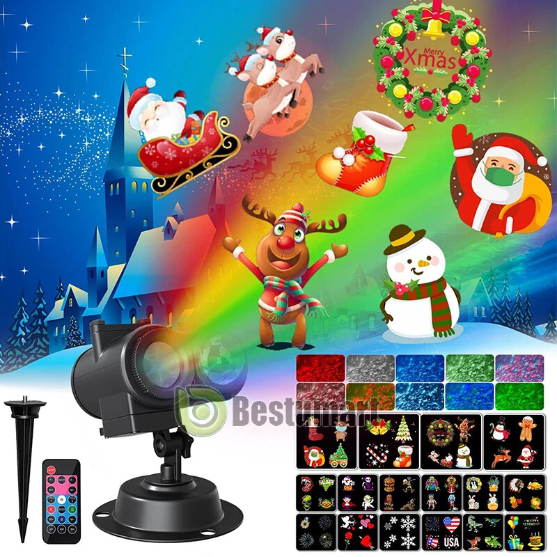 Christmas Lights Projector LED Laser Outdoor Landscape Xmas Move Lamp Xmas Gift - Image 2 of 4