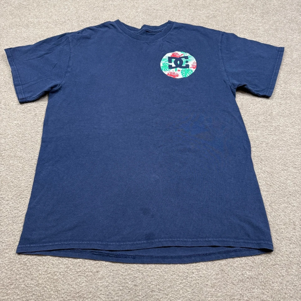 DC Shoes Co Camisa JUVENTUD Talla M Azul Manga Corta Monopatín Gráfico Camiseta NIÑOS Foto 3 de 4