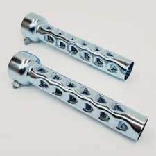 Pair of 8” LONG Exhaust Baffle for 2" OD Exhaust Pipes Tubing Mufflers Silencer