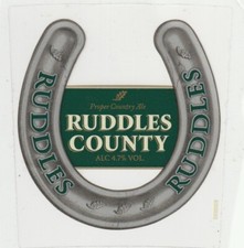BEER BOTTLE LABEL - RUDDLES BREWERY - RUDDLES COUNTY