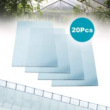 2' X 4' 20Pcs 4mm Polycarbonate Greenhouse Panels Thickness Twin Walled Sheets