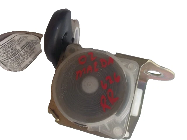 Mazda 626 2000-2002 cinturón de seguridad lateral derecho pasajero retractor beige OEM Foto 3 de 4
