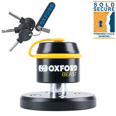 Oxford Beast Motorcycle Floor Lock Motorbike Security Ground