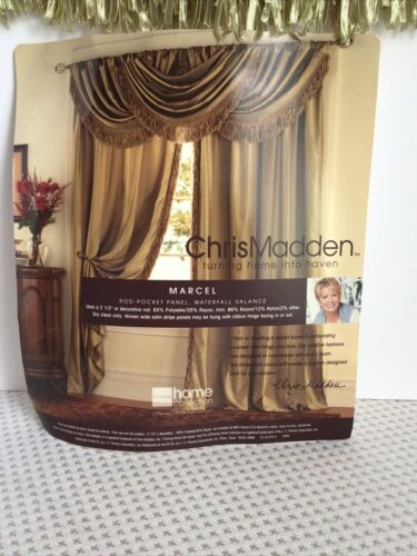 Chris Madden Marcel Fransenborte gestreift Wasserfall Volant - Gold