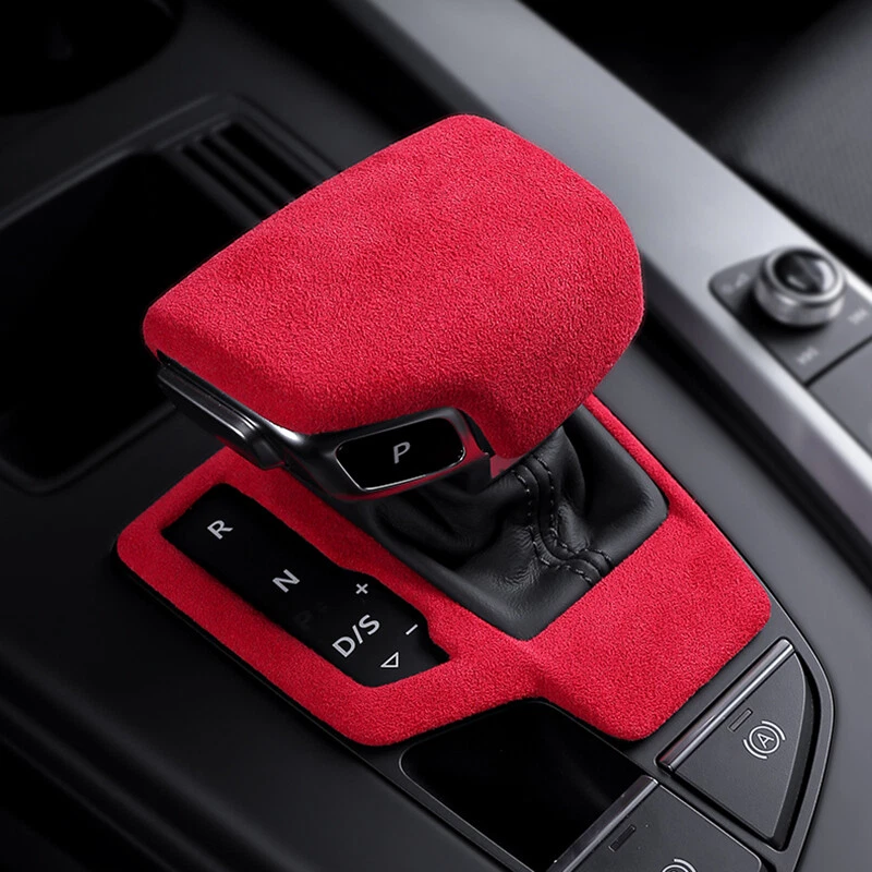 Cubierta de palanca de cambios de gamuza para Audi A4 A5 S5 SQ5 RS4 RS5 Q7 2016-2024 Foto 3 de 4