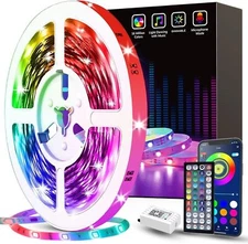 32.8ft Led Strip Lights Rgb Led Smart Music Sync Color Changing Led Lights Strip