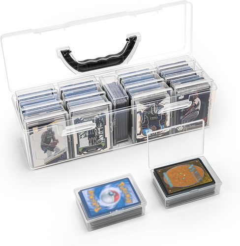 Trading Card Storage Box Set of 14, Plastic Card Box Large for 1000+ Loose Cards - Picture 10 of 12