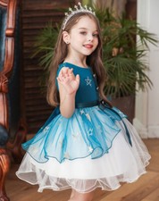 Kids Flower Girls Bridesmaid Princess Tutu Dress Pageant Party Gown Tulle Dress